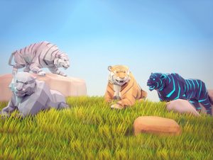 Poly Art: Tiger – دانلود رایگان