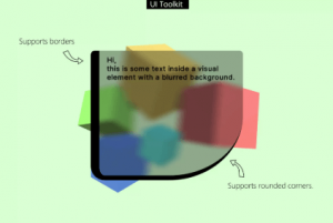UI Toolkit Blurred Background – Fast translucent UI Blur image – دانلود رایگان